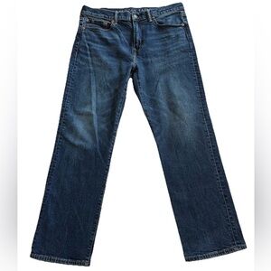 American Eagle Relaxed Straight Flex Men’s Denim Jeans 32x30-Distressed Whisker